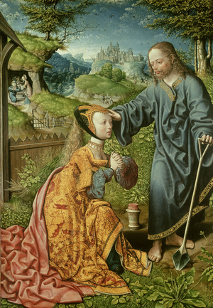 Christ as a Gardener, 1508 (oil on panel)