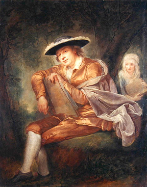 E.F. Thersbusch, the Husband of the Painter (oil on canvas)