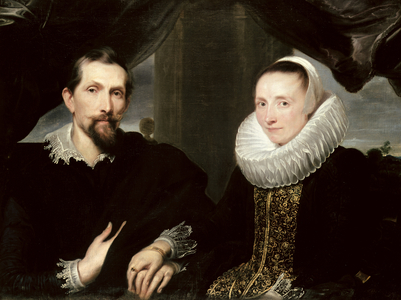 Double Portrait of the Painter Frans Snyders (1579-1657) and his Wife Margaretha de Vos, 1621 (oil on canvas)