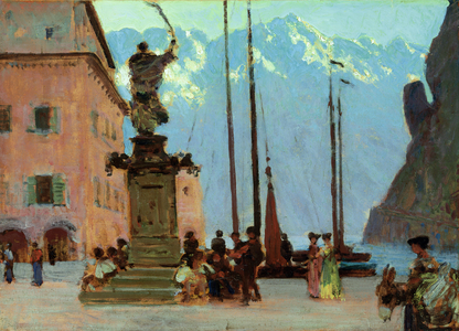 Riva del Garda, Italy (oil on canvas)