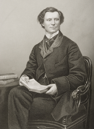 William Coutts Keppel (1832-94) Viscount Bury, engraved by D.J. Pound from a photograph, from 'The Drawing-Room of Eminent Personages, Volume 2', published in London, 1860 (engraving)