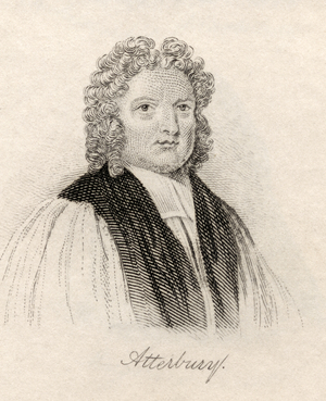 Francis Atterbury, from 'Crabb's Historical Dictionary', published 1825 (litho)