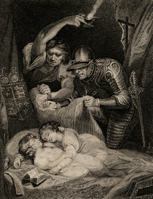 Death of King Edward V (1470-83) and his Brother, Richard (1472-83) Duke of York (engraving)