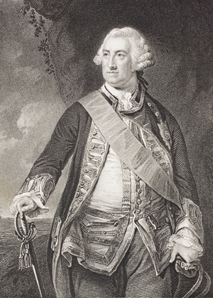Edward Hawke, from 'Gallery of Historical Portraits', published c.1880 (litho)