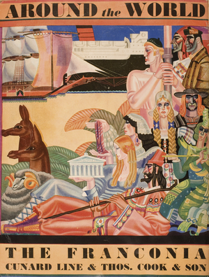 Cunard Line promotional brochure for the 'Franconia', 1931 (colour litho) (see also 243573 & 243574)