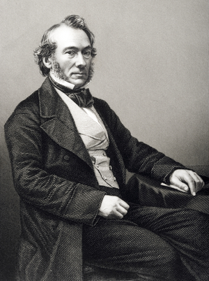 Richard Cobden, 1804 – 1865. English manufacturer, Radical and Liberal statesman from a photograph, from 'The Drawing-Room of Eminent Personages, Volume 2', published in London, 1860 (engraving)