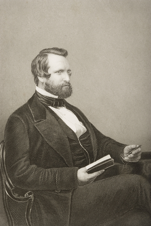 Sir Francis Crossley Baronet (1817-72) engraved by D.J. Pound from a photograph, from 'The Drawing-Room of Eminent Personages, Volume 2', published in London, 1860 (engraving)