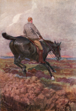 Now, Auster, Do Your Best, illustration from 'Black Beauty' by Anna Sewell, published 1915 (colour litho)
