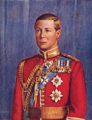 Edward VIII, illustration from 'His Majesty King Edward VIII', published 1936 (colour litho)