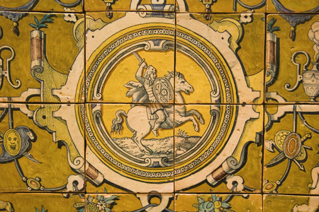 Arms of Teodosio II (1568-1630) Duke of Braganza (ceramic)