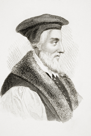 Bishop Hugh Latimer, from 'Old England's Worthies' by Lord Brougham and others, published London, c.1880s (litho)
