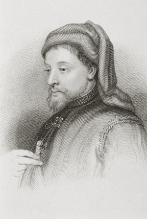 Geoffrey Chaucer (c.1342/43-1400) (engraving)