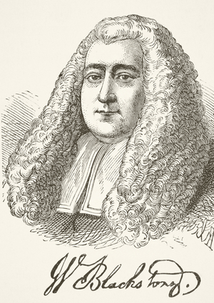 Sir William Blackstone, from 'The National and Domestic History of England' by William Hickman Smith Aubrey (1858-1916) published London, c.1890 (litho)
