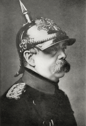 Otto von Bismark, from 'Europe in the Nineteenth Century: An Outline History, published in 1916 (litho)
