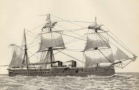 HMS Alexandra, from 'The National Encyclopaedia', published by William Mackenzie, London, late 19th century (litho)