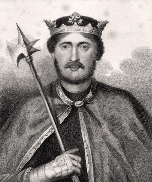 Richard I, engraved by Bocquet, from 'A Catalogue of the Royal and Noble Authors', published 1806 (litho)