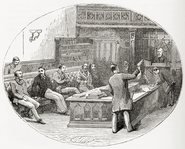 The Sydney House of Assembly, Australia, from 'The World's Inhabitants' by G.T. Bettany, published 1888 (engraving)