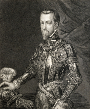 Philip II, from 'History of the Reign of Philip II', published in 1855 (litho)