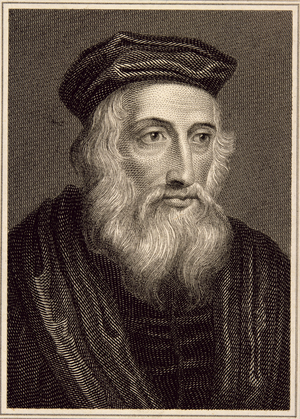 John Wycliffe (c.1330-84) (engraving)