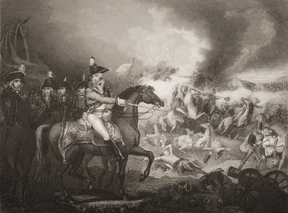 The Attack upon the French Camp on the Hills of Famars near Valenciennes, 23 rd May 1793, illustration from 'England's Battls by Sea and Land' by Lieut. Col. Williams, engraved by J. Rogers (engraving)