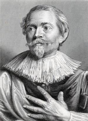Portrait of Jacob Jordaens (1593-1678) engraved by Edward Francis Finden (1791-1857) (engraving)