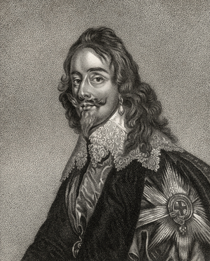 Charles I, engraved by Bocquet, from 'A Catalogue of the Royal and Noble Authors', published 1806 (litho)