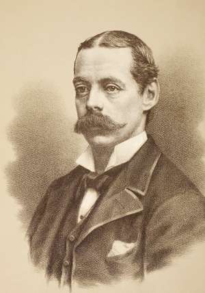 Lord Randolph Henry Spencer Churchill, c.1890 (litho)