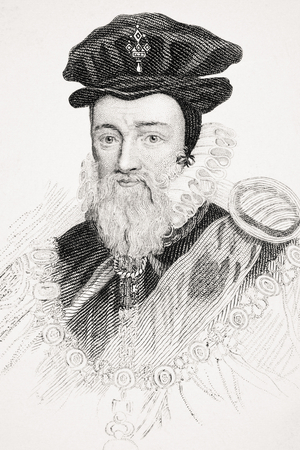 William Cecil, illustration from 'England's Old Worthies' by Lord Brougham, published c.1880 (engraving)