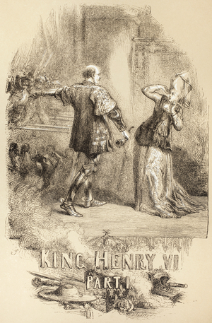 Scene from 'Henry VI, Part I' from 'The Illustrated Library of Shakespeare', 1890 (litho)