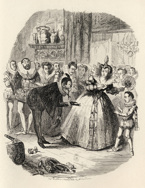 The Housewarming, from 'The Ingoldsby Legends' by Thomas Ingoldsby, published by Richard Bentley & Son, 1887 (litho)