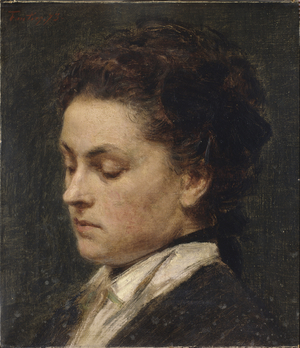 Portrait of Victoria Dubourg, the Artist's Wife, 1873 (oil on canvas) 