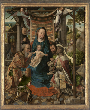 The Adoration of the Magi (oil on panel)