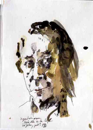 Siegfried Lenz (b.1926) 16 March 1991 (w/c on paper)
