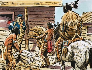 They Captured the West. Indian skin traders