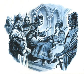 News of Presbyter John, or John the Priest (colour litho)
