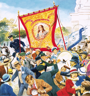 Protestant march in Ulster, Northern Ireland