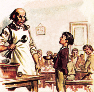 Oliver Twist asking for more
