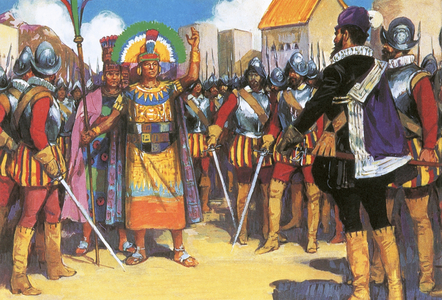 Pizarro spurned the friendship of the king of the Incas