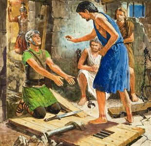 The Story of Paul retold (gouache on paper)