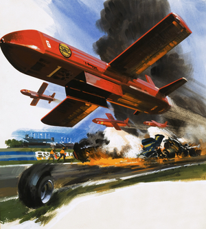 VFW-Fokker midget drone for spraying foam onto fires