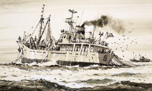 A Soviet fishing ship in the North Sea