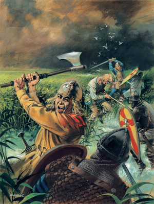 Hereward the Wake (gouache on paper)