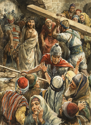Christ on the way to his crucifixion