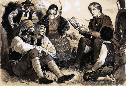 George Burrow taking the Bible to gypsies