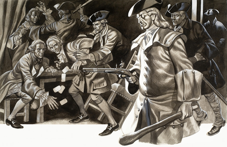 Unidentified robbery or raid on a gambling house