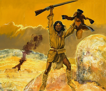 Mexican Indians (gouache on paper)