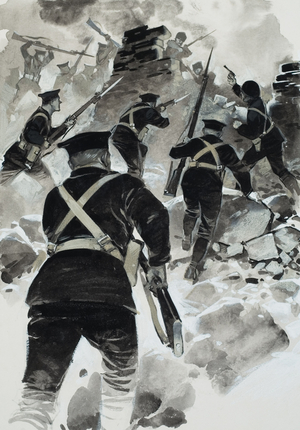 Dardanelles Campaign (gouache on paper)