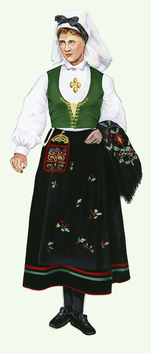 Girl in native costume