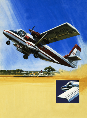 Twin-engined Nomad short take-off plane