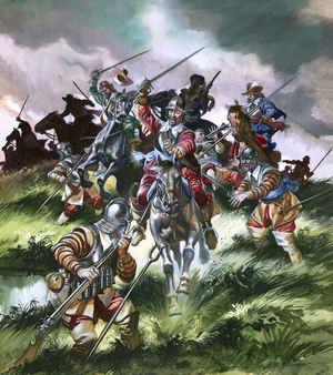 Cromwell, the Farmer who Fought a King, 1963 (gouache on paper)